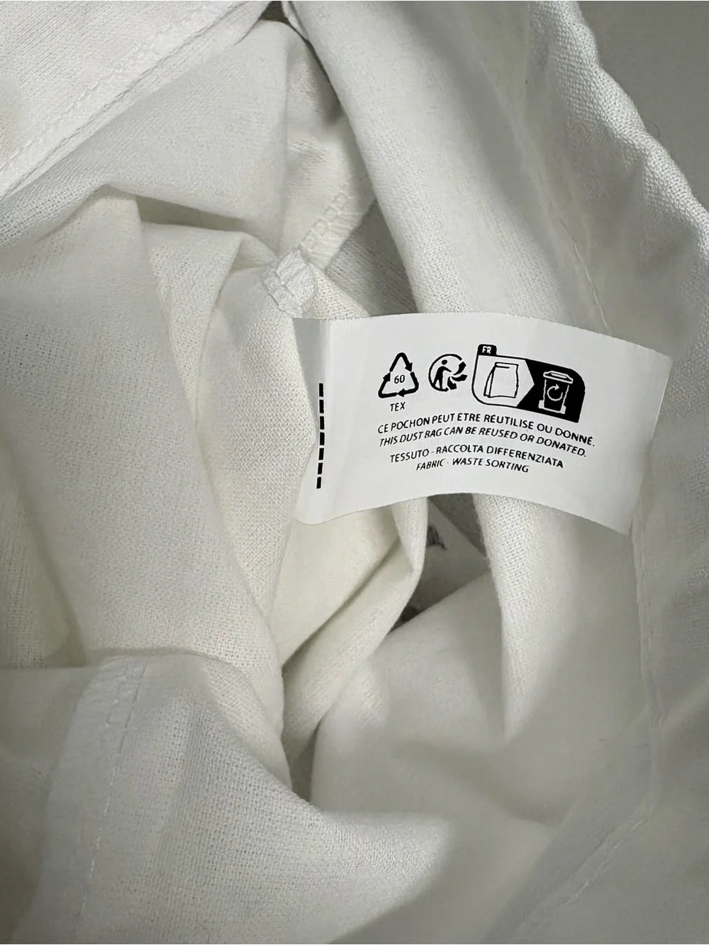 CHLOE - White Cotton Dust Bag For shoes